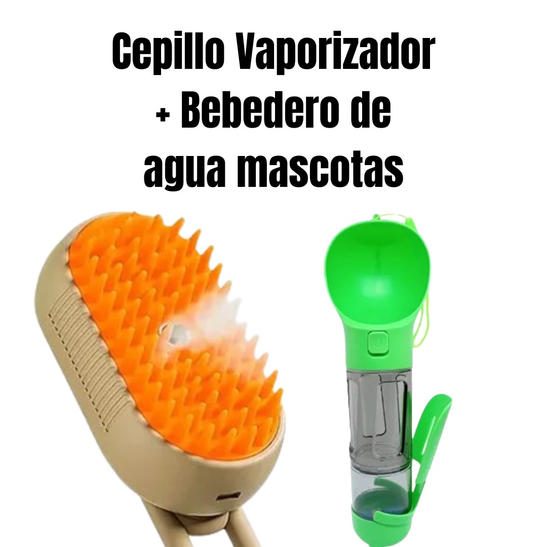 Cepillo Vaporizador + bebedero de agua